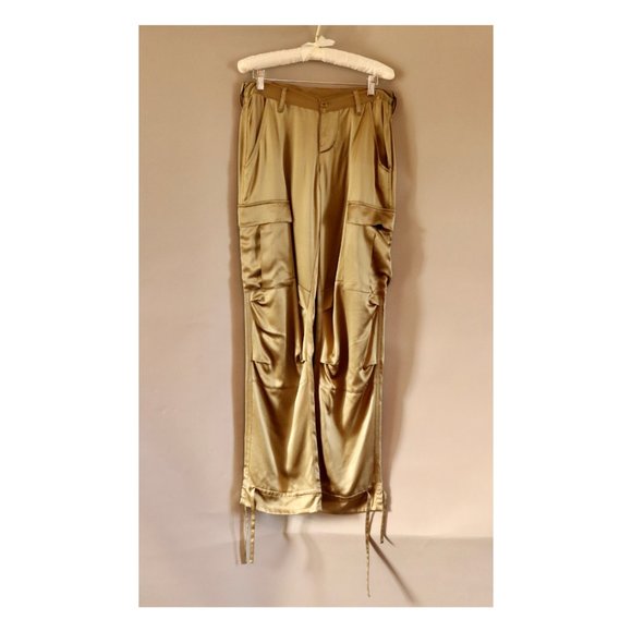 Joie Green Cargo Pants Size 27 - Picture 1 of 3